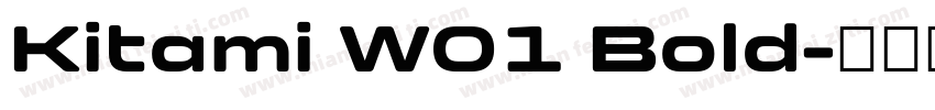 Kitami W01 Bold字体转换